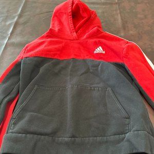 Boys Adidas red/black medium hoodie